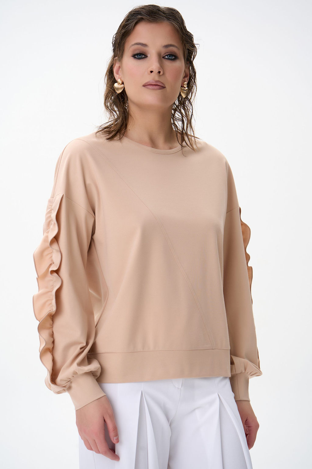Свитшот Ния (бежевый) - Эльза фото 6