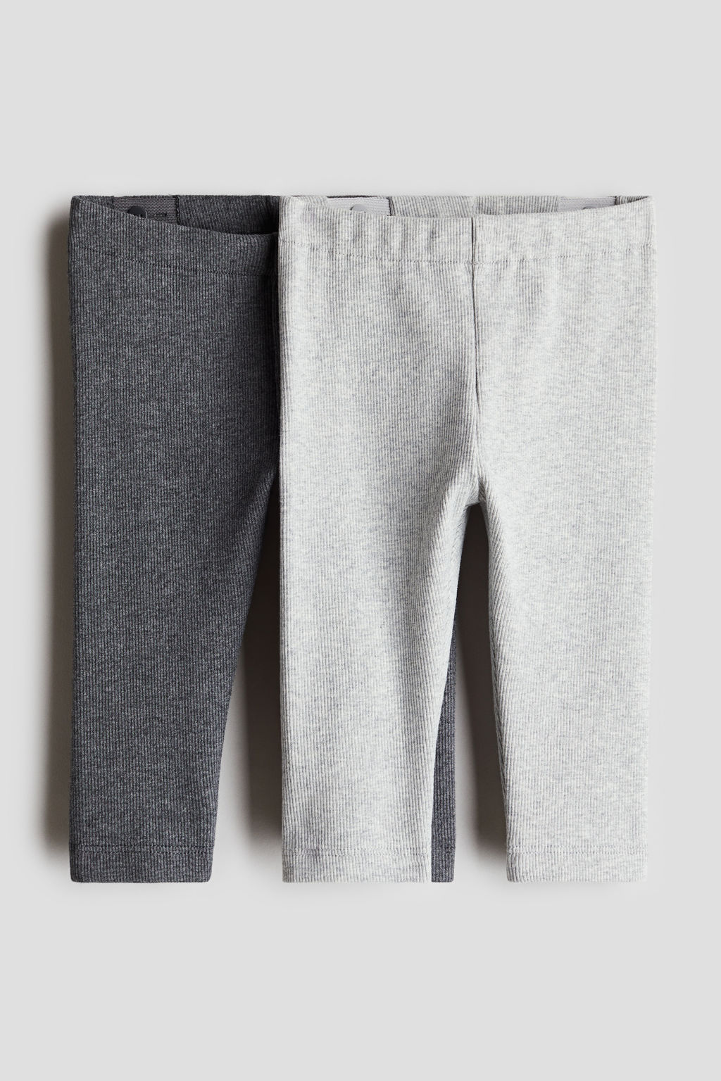 Pack de 2 leggings de algod?n acanalado