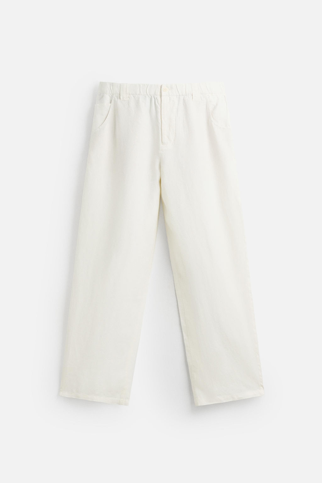 100% HEMP RELAXED FIT TROUSERS - Zara фото 25