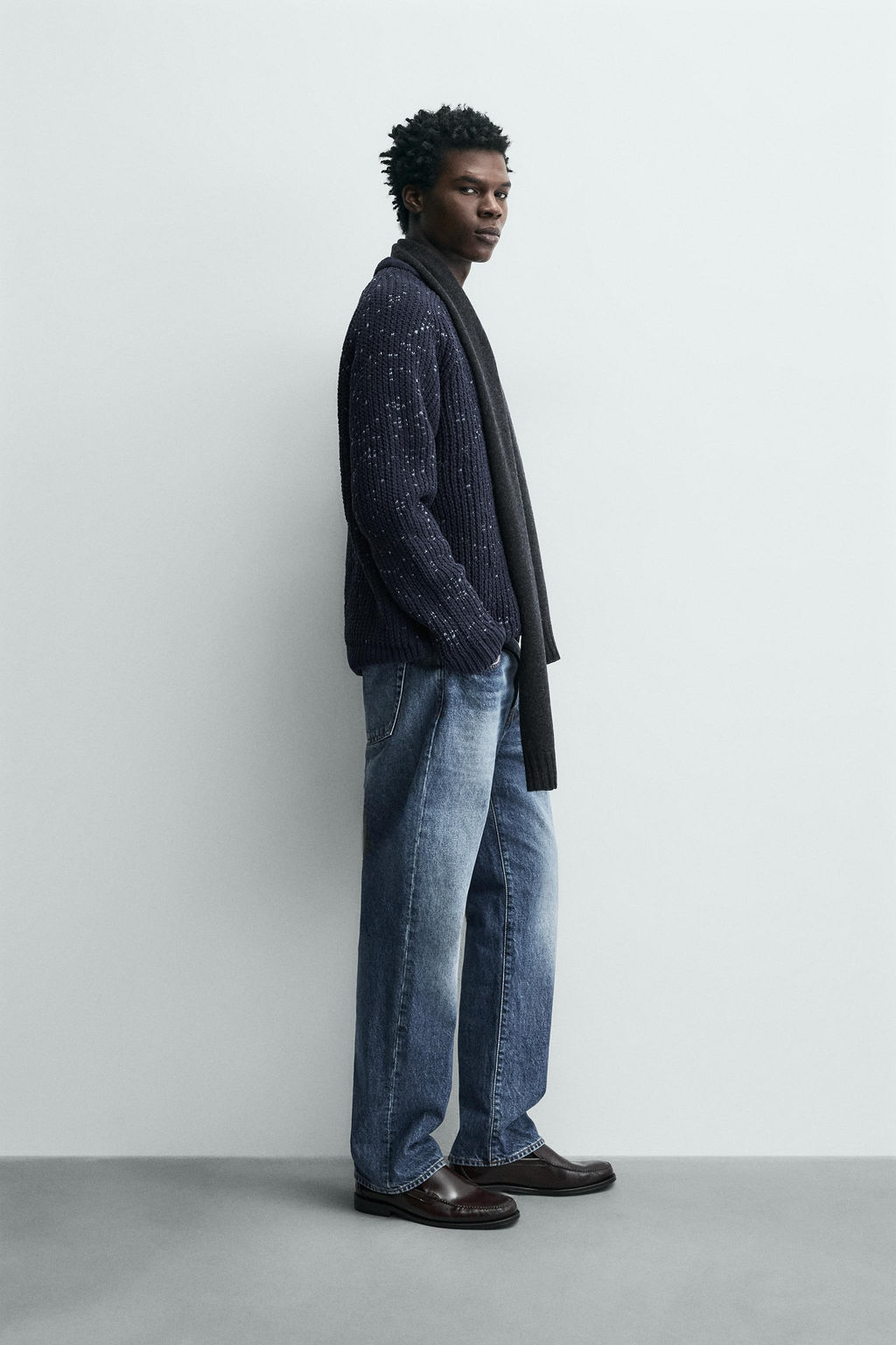 CHENILLE CONTRAST JUMPER - Zara фото 4
