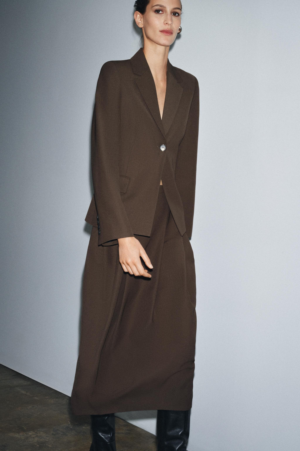 PLEATED WOOL SKIRT ZW COLLECTION - Zara фото 5