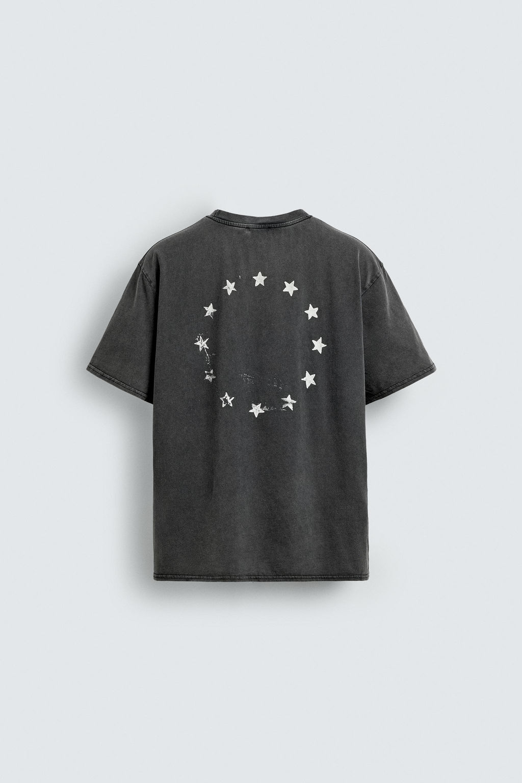 CAMISETA ESTAMPADOS LAVADOS / Antracita oscuro - Zara фото 9