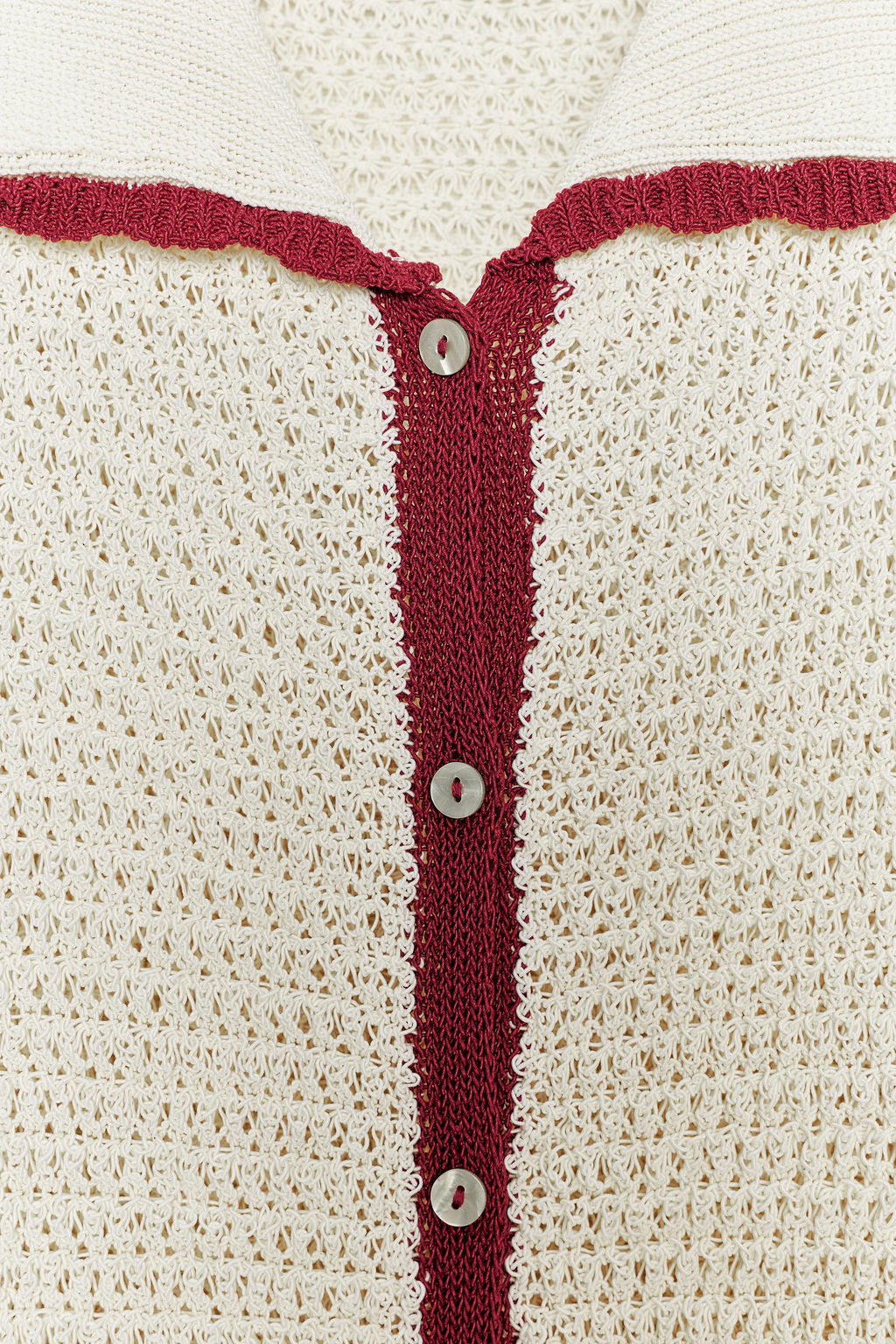 KNITTED POLO CARDIGAN - Zara фото 14