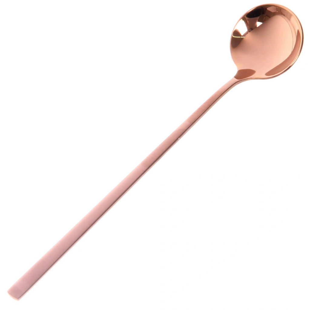 Цена за 2 шт. Ложка чайная с длинной ручкой 20см "SERGIO", цвет золото