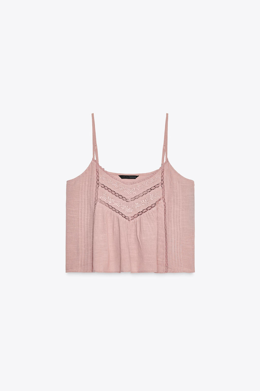 EMBROIDERED COTTON TOP - Zara фото 19
