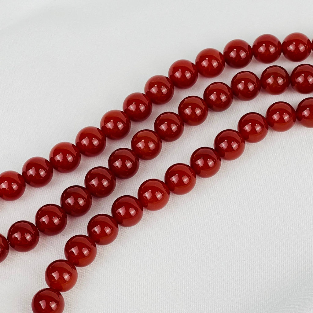 Бусины для рукоделия из Сердолика (32 бусины) - Радуга самоцветов фото 3