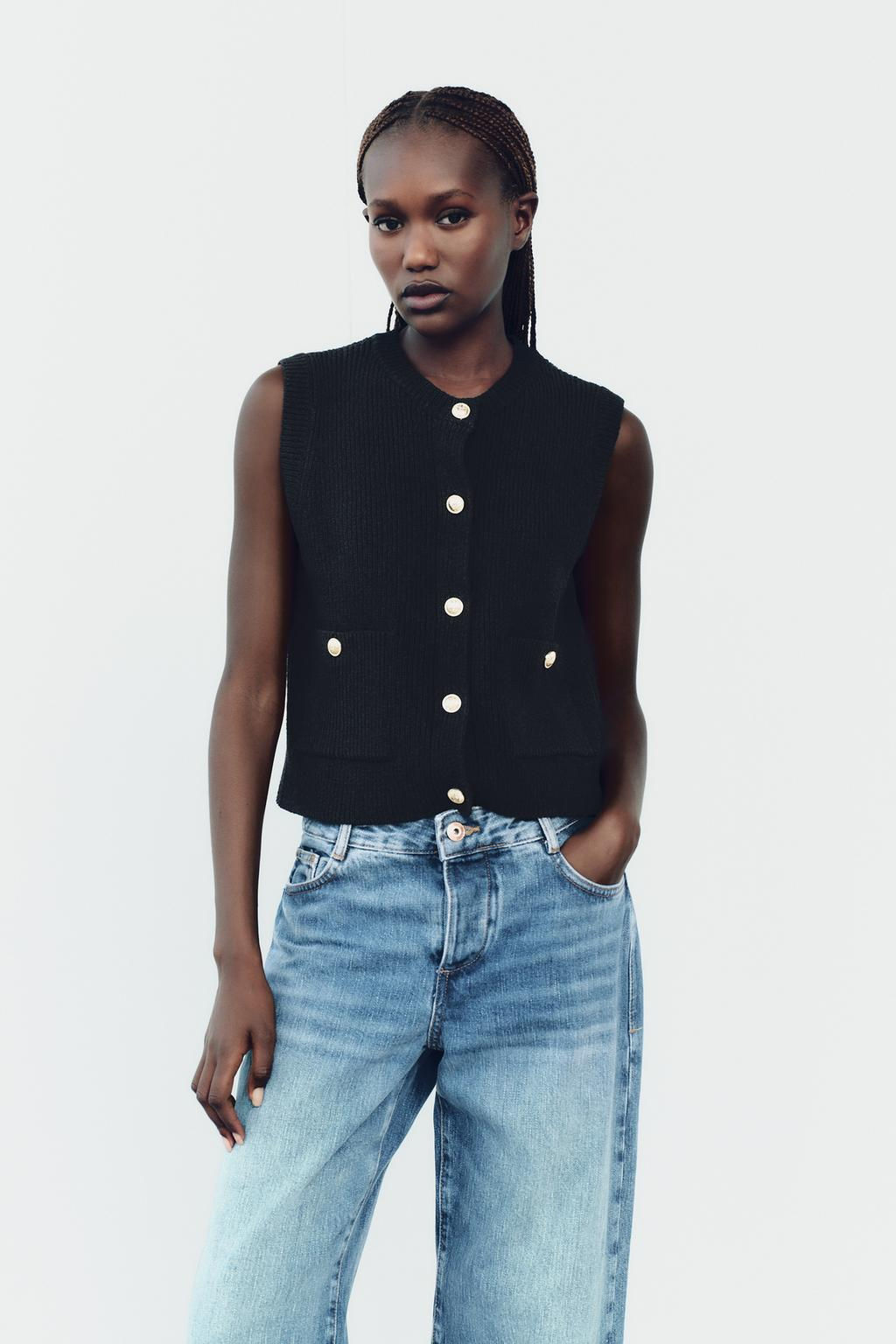 PLAIN KNIT TOP - Zara фото 16