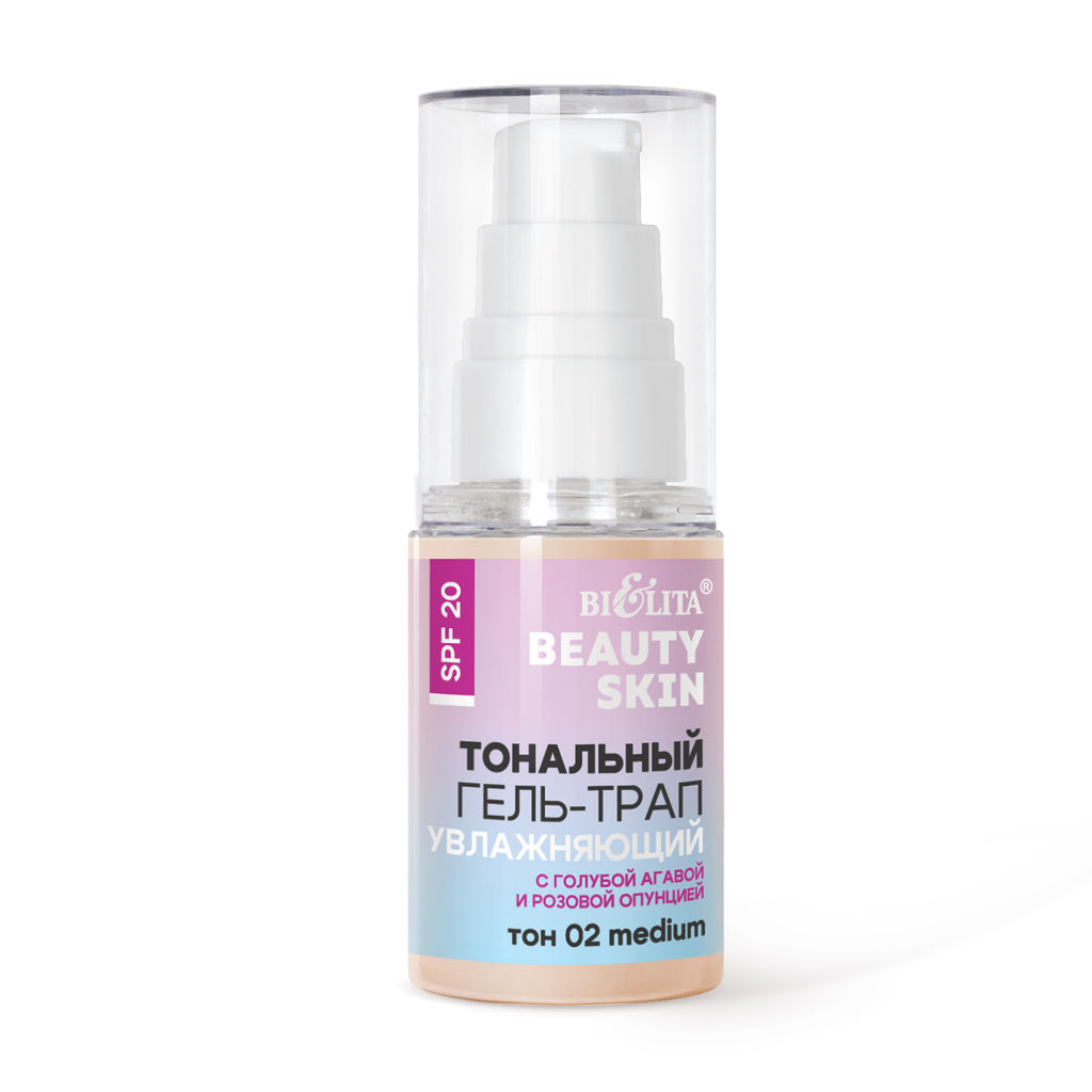 Белита Beauty Skin Гель-трап тональный SPF20 Увлажняющий тон 02 medium 30мл