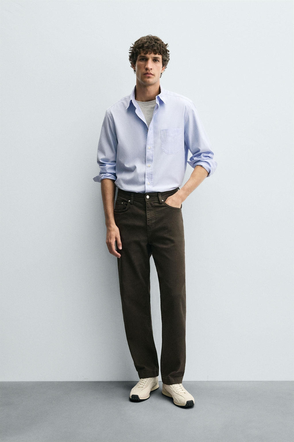 STRAIGHT-LEG TROUSERS