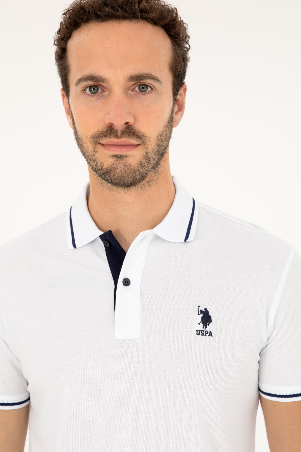 U. S. Polo Assn / Мужская белая базовая футболка - U.s. polo assn фото 2