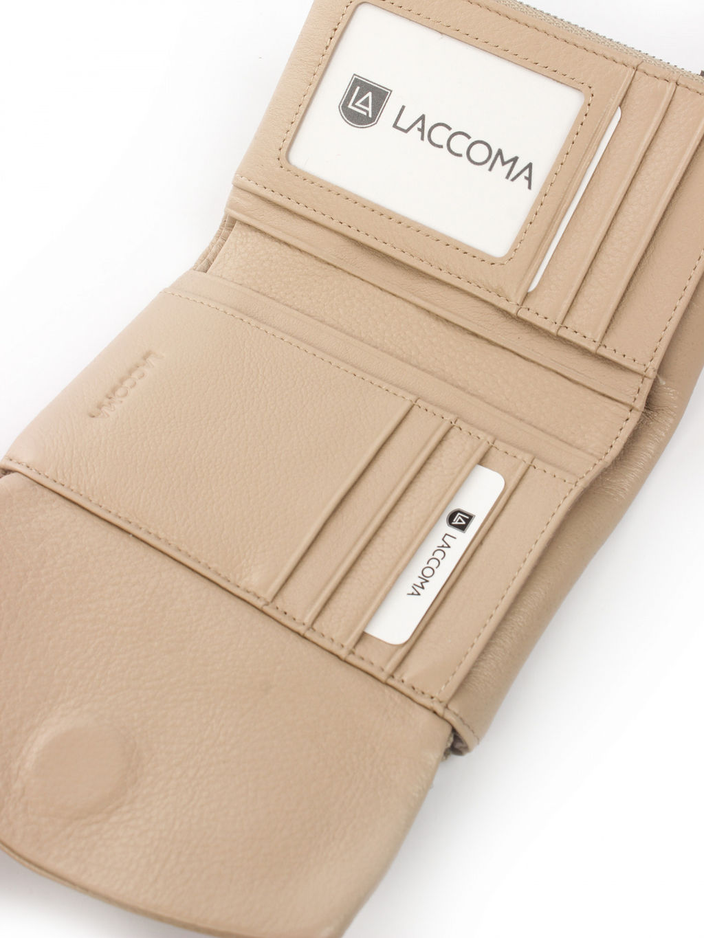 LACCOMA кошелек LA-2089-бежевый натуральная кожа