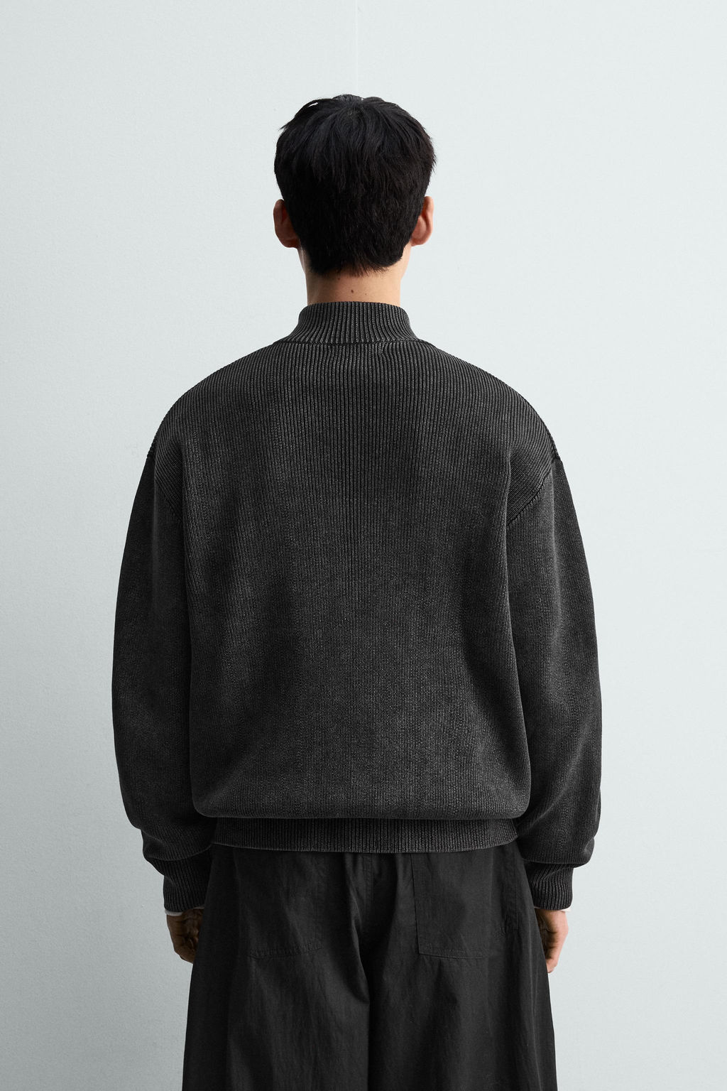 WASHED TEXTURED KNIT CARDIGAN - Zara фото 3