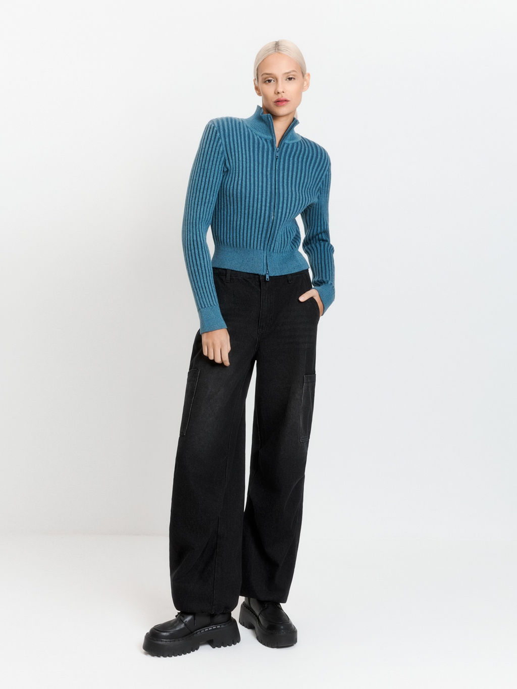 10200370035 Кардиган жен. Mercado сине-зеленый - Concept club фото 4