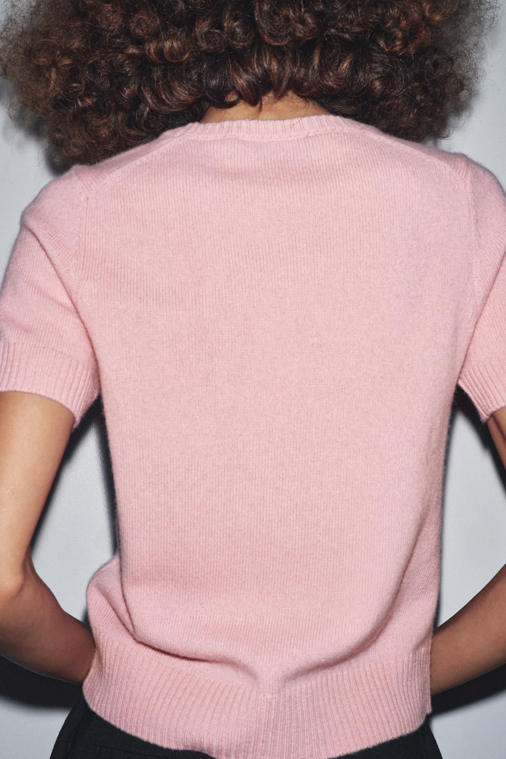 100% WOOL SHORT SLEEVE TOP - Zara фото 2