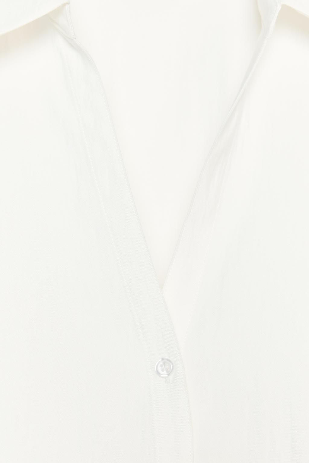 WIDE SHORT SLEEVE SHIRT - Zara фото 7