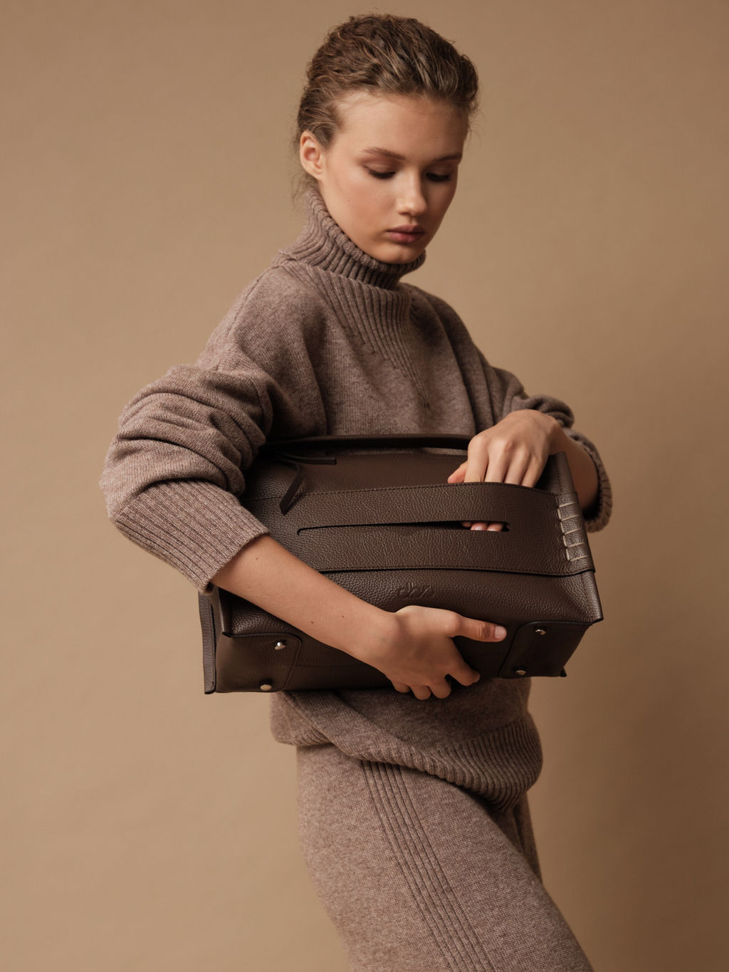 Сумка Stitch DBR 31141 коричневый торф  фото 7