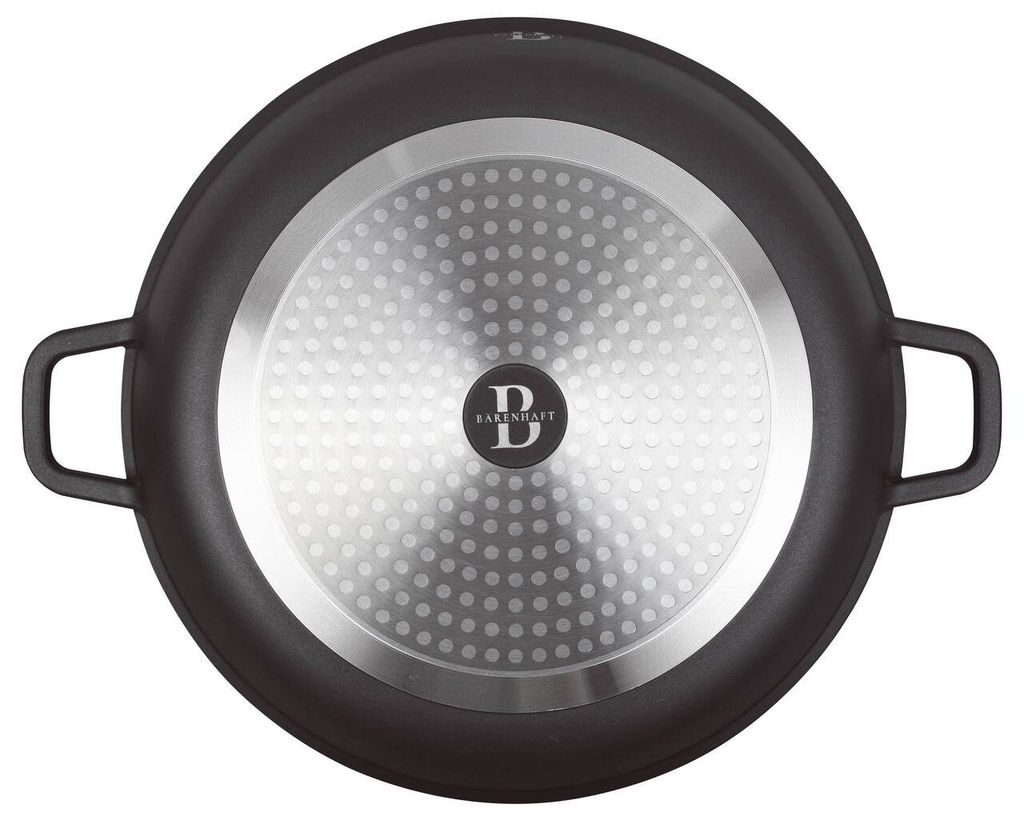 818-002 Кастрюля 4,5л с крышкой 24см в под.уп.(х6)Алюминий - Lenardi фото 3