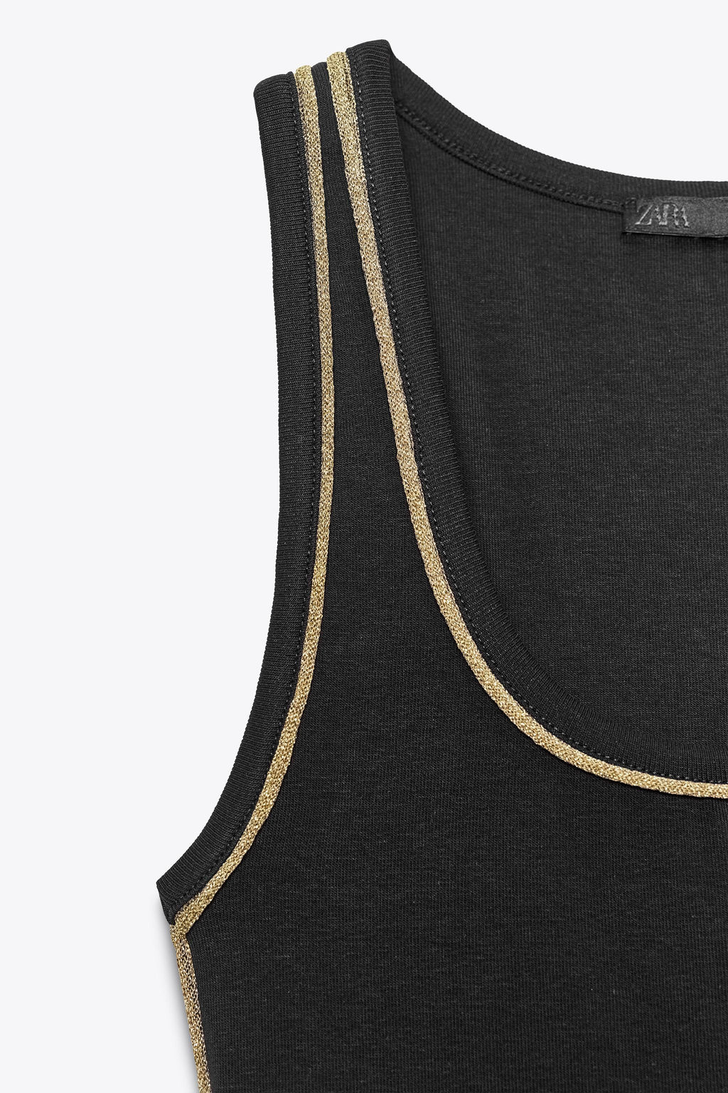 METALLIC THREAD TRIM TOP - Zara фото 7