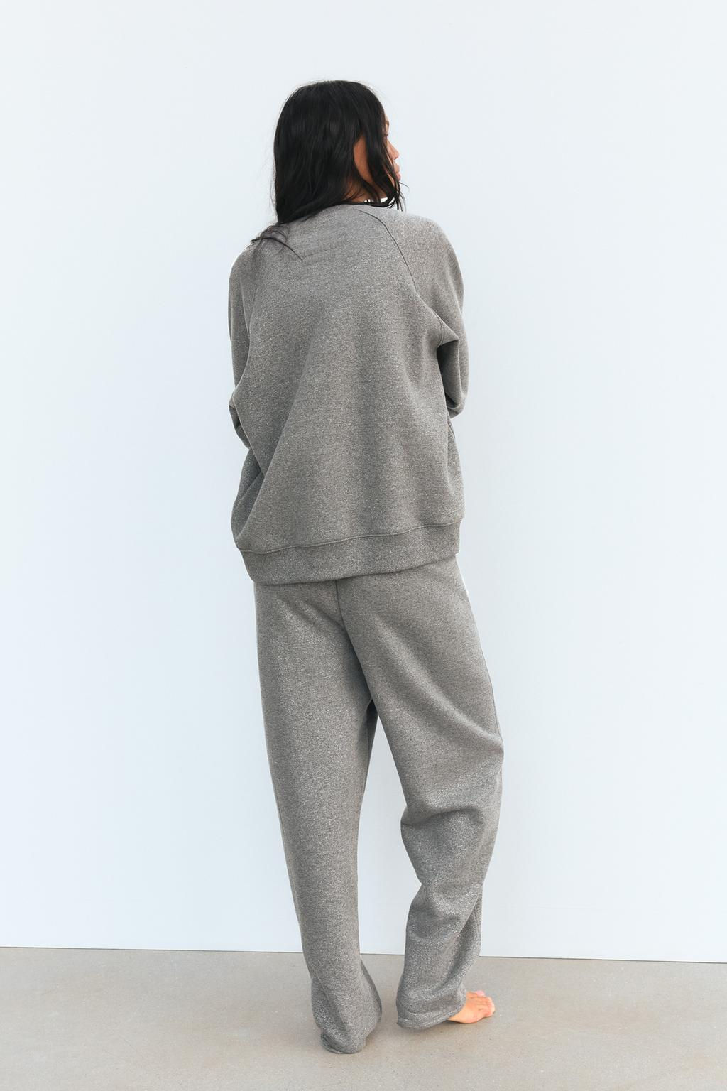 SHINY SLOGAN PLUSH SWEATSHIRT - Zara фото 5