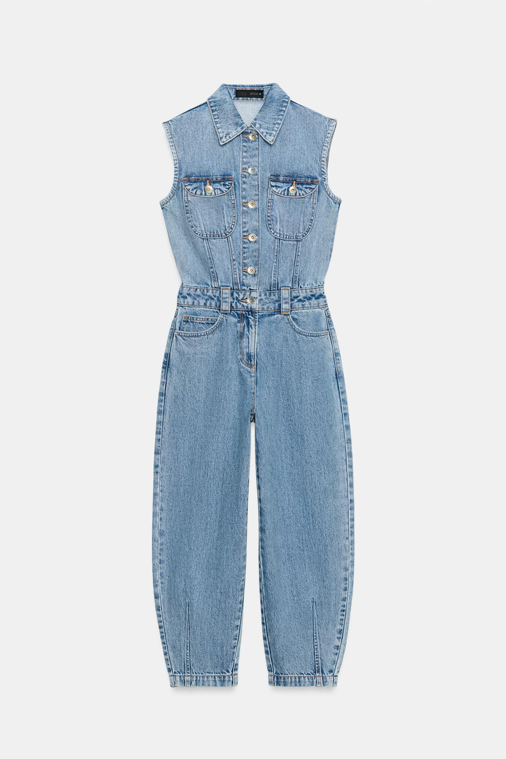 MONO Z1975 DENIM PIERNA BALLOON / Azul medio