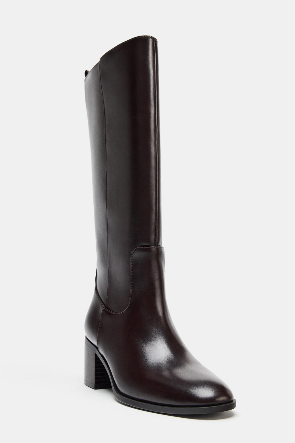 BLOCK HEEL KNEE-HIGH BOOTS - Zara фото 12