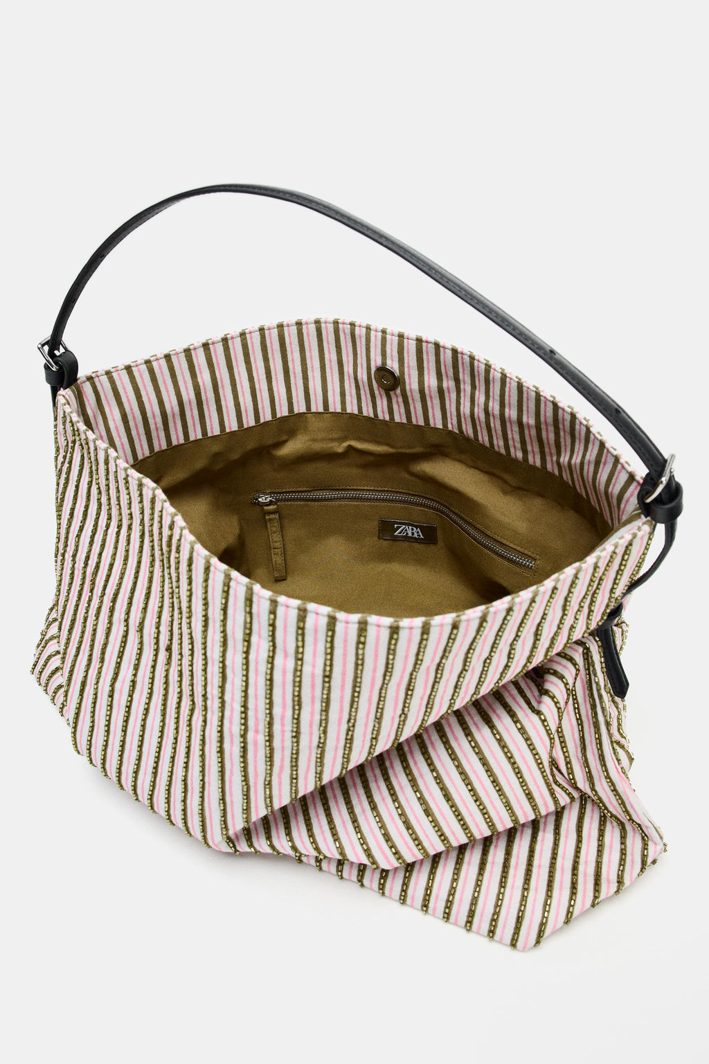 BOLSO SHOPPER APLIQUES BRILLOS / Rosa - Zara фото 6