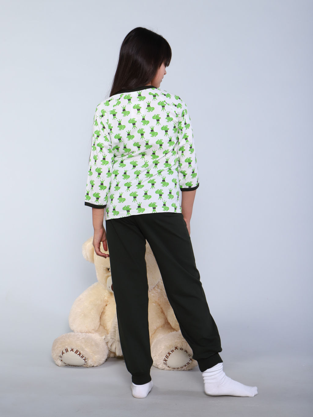 Пижама Василиса зеленый - Ладошки фото 6