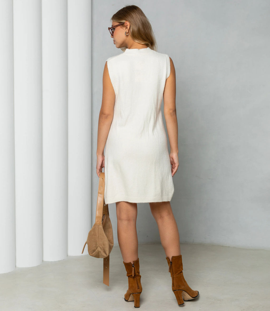 Жилет #КТ250616, кремовый