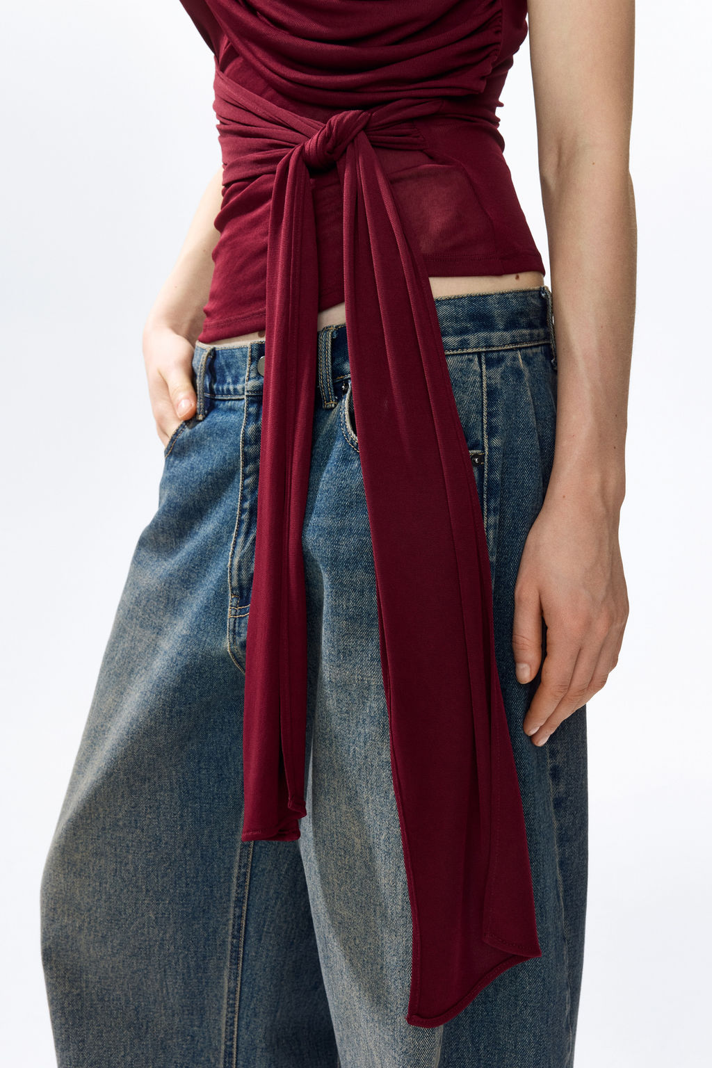 Top con paneles drapeados - H&m фото 8