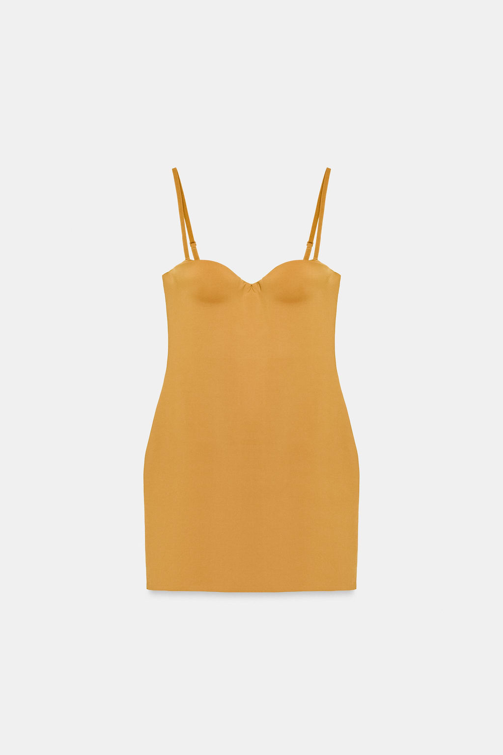 VESTIDO CORTO TIRANTES / Amarillo oscuro - Zara фото 9