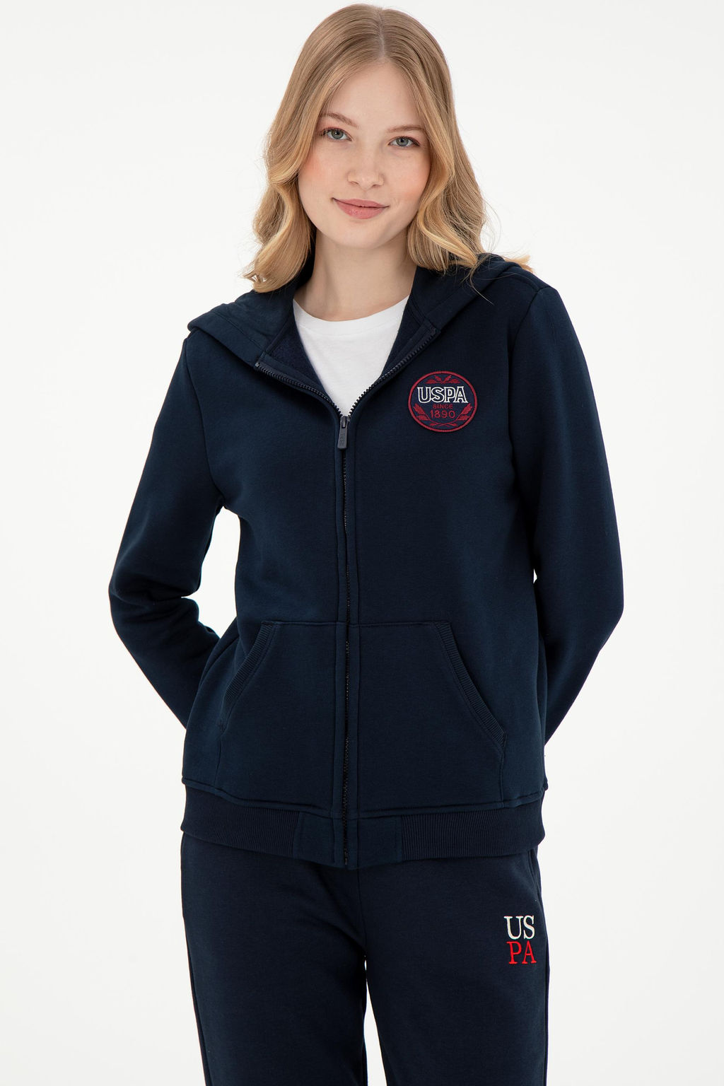 Женский темно-синий свитшот Неожиданная скидка в корзине - U.s. polo assn фото 3