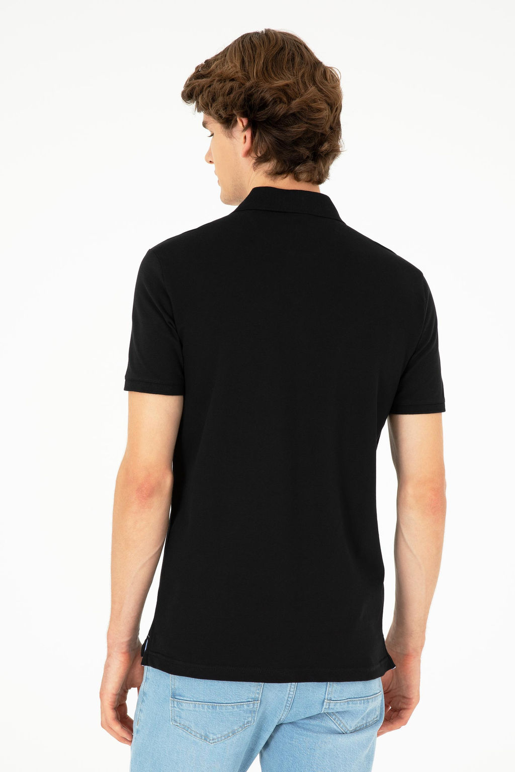 Мужская черная базовая футболка - U.s. polo assn фото 5