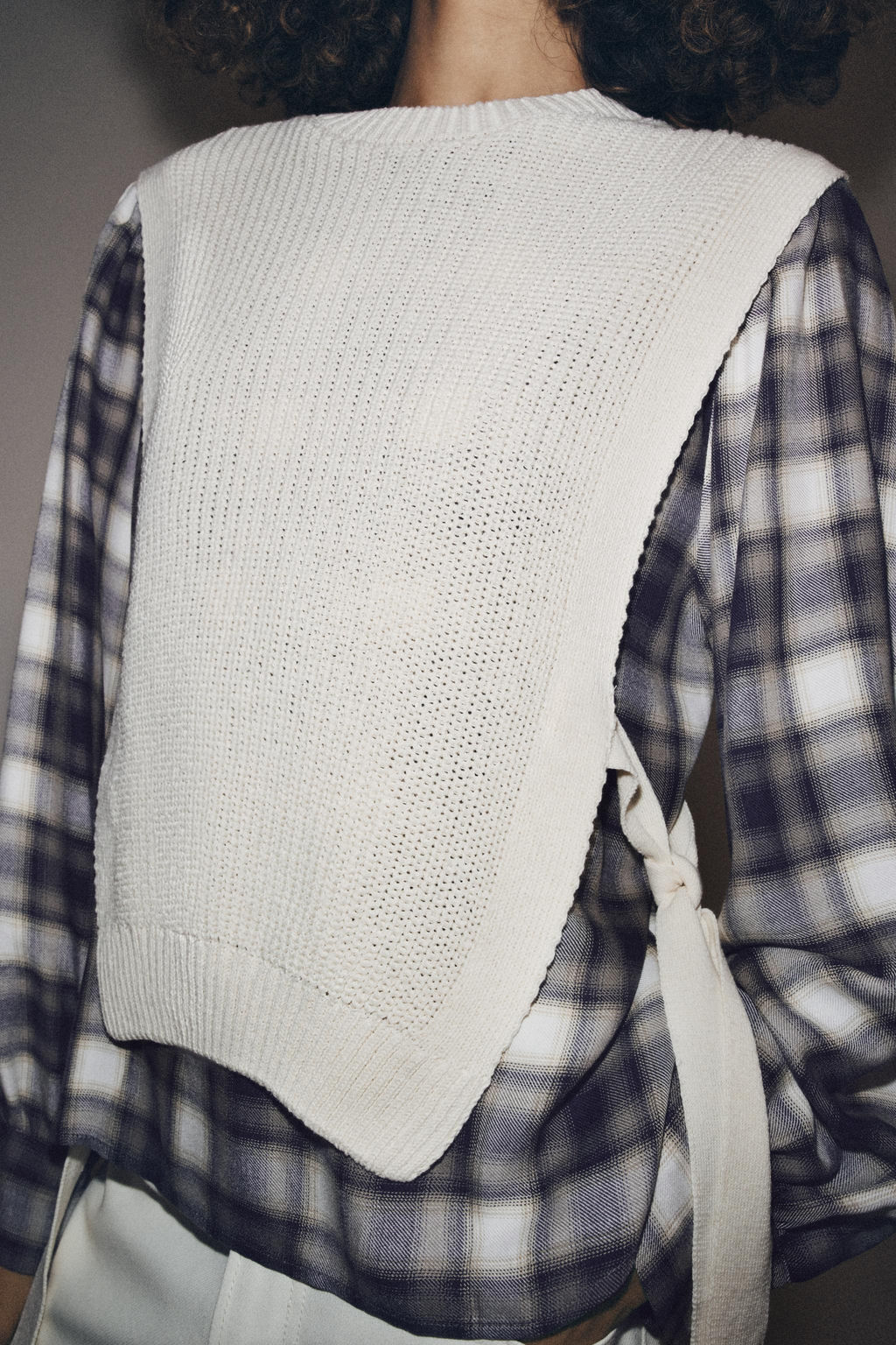 CHECK SHIRT WITH WAISTCOAT - Zara фото 2