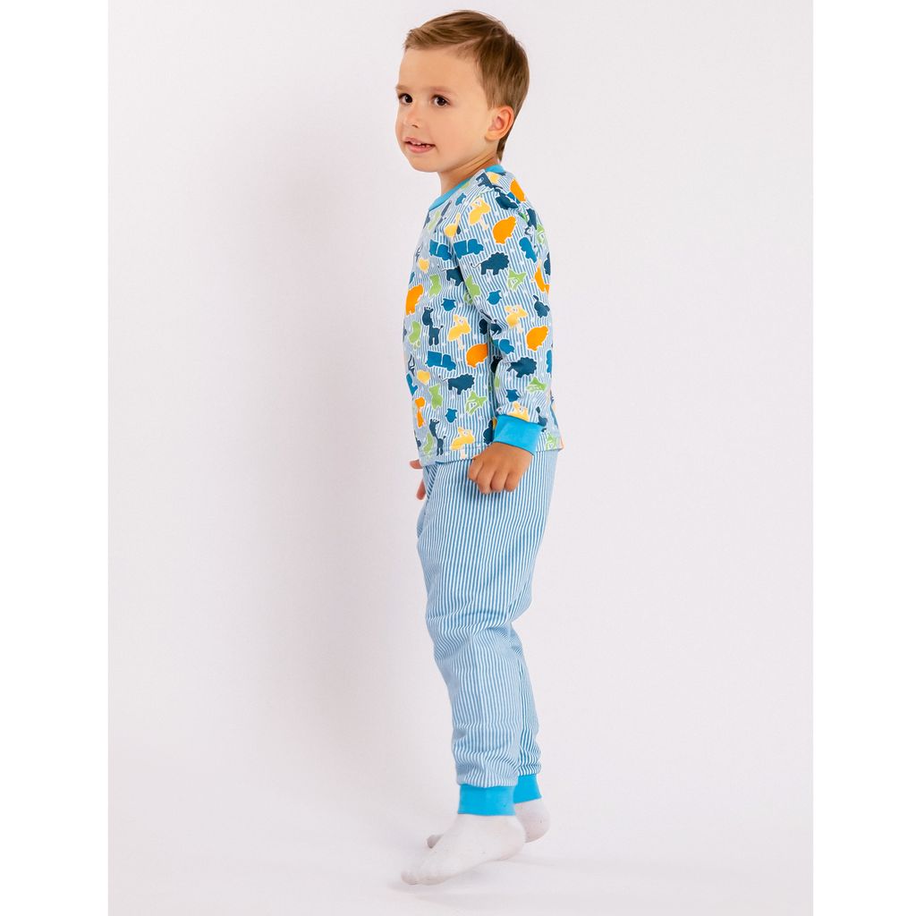 Пижама футер 2х нитка начёс 1087300102 - Юлла фото 5