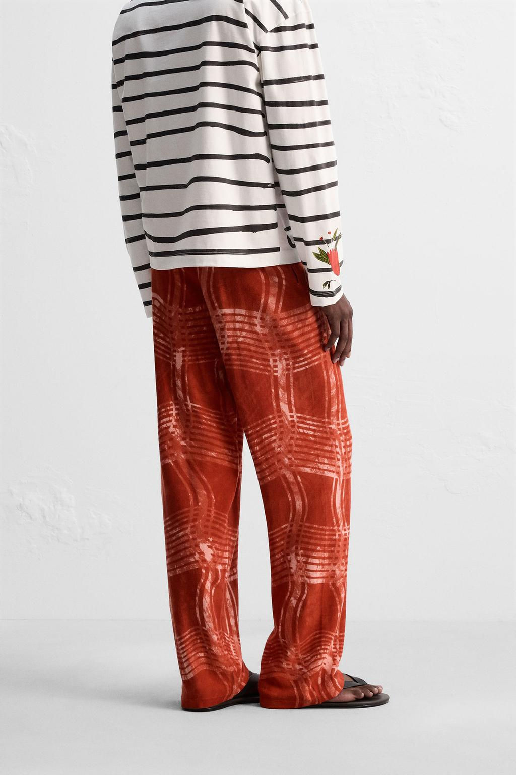 GRAPHIC PRINT KNIT TROUSERS  OTIS KWAME KYE QUAICOE - Zara фото 3