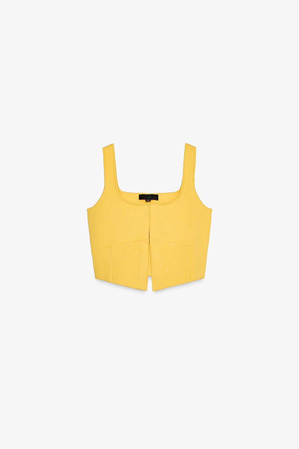 PLAIN KNIT CROP TOP - Zara фото 12