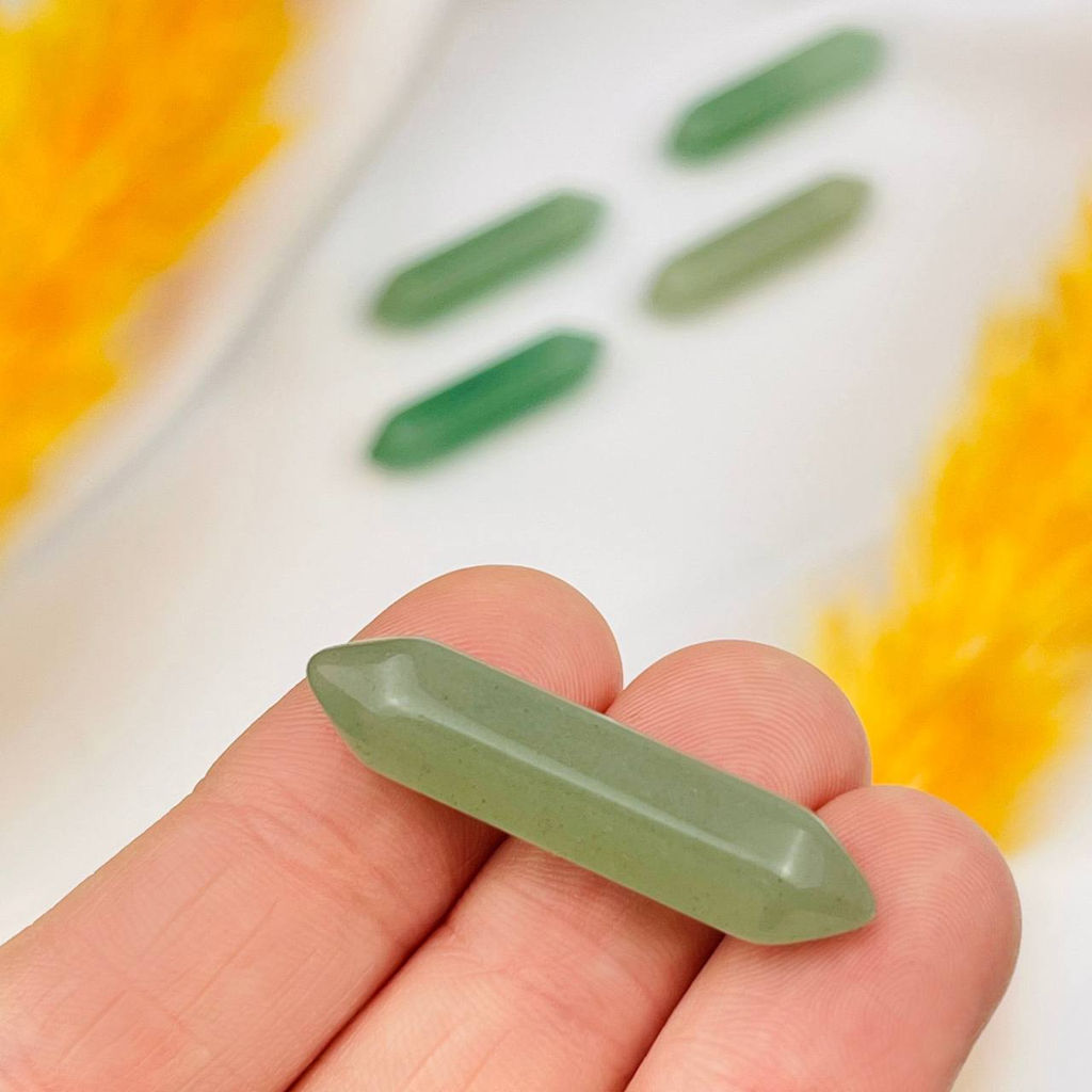 Кристалл двухконечный из зеленого Авантюрина - Радуга самоцветов фото 2