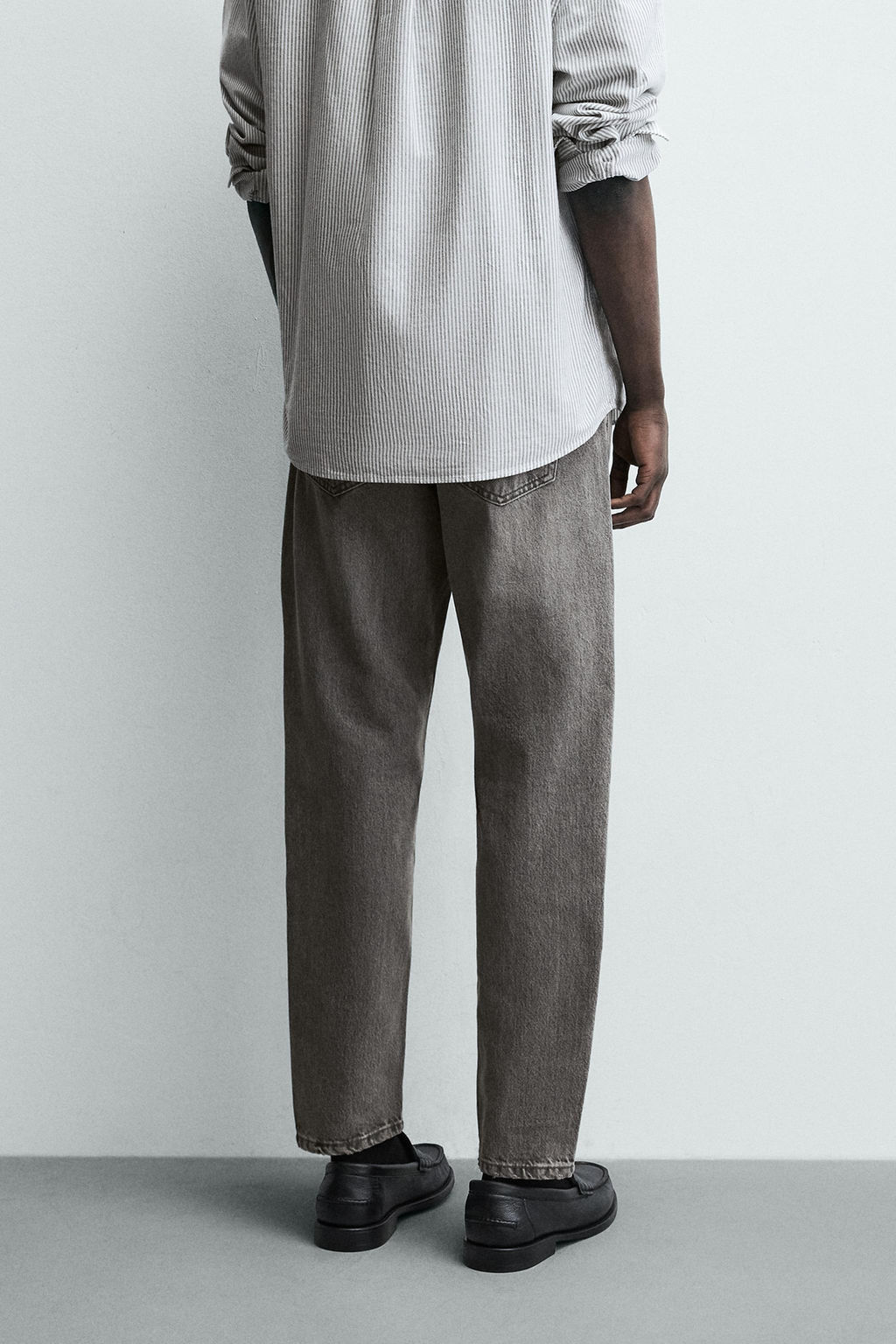 JEANS SLIM TAPERED FIT / Gris - Zara фото 16