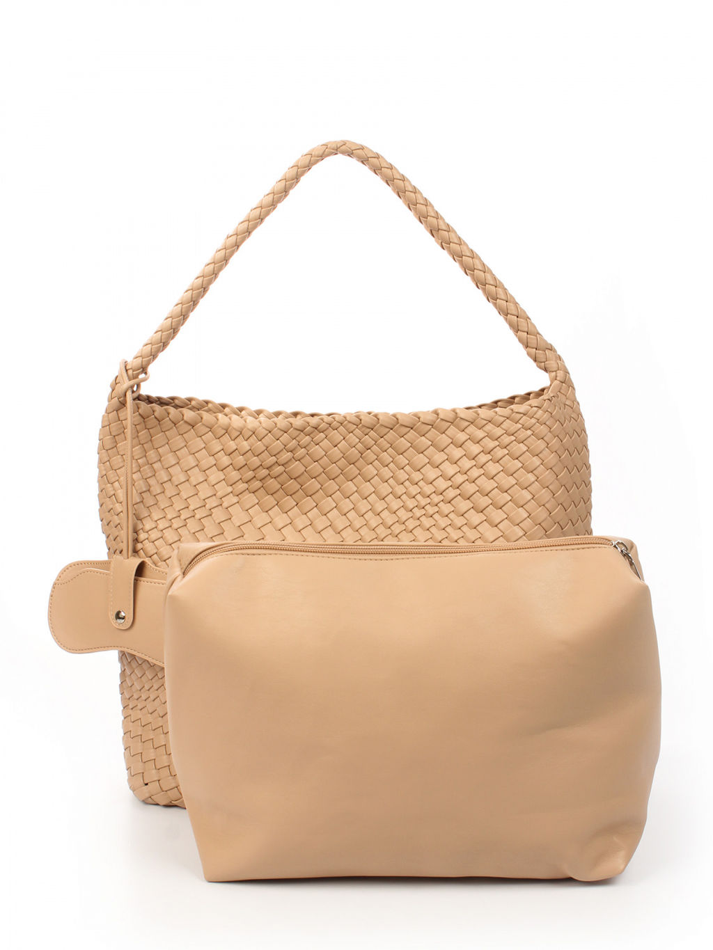 LACCOMA сумка СУ1053-0-бежевый эко кожа хлопок  фото 4