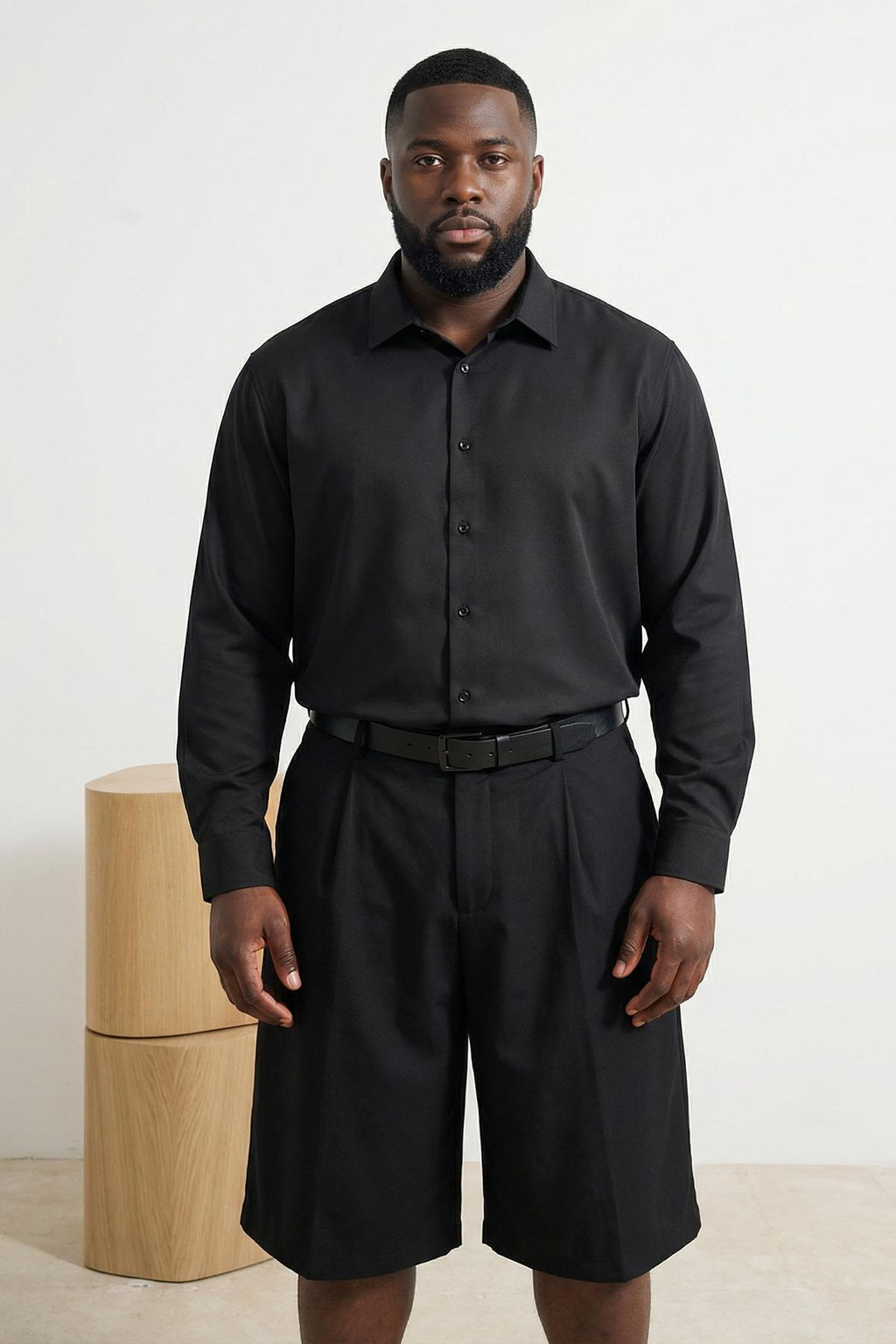 Siyah Fitted Erkek Buyuk Beden Gomlek TMNSS26AX00006 - Trendyolmilla фото 11