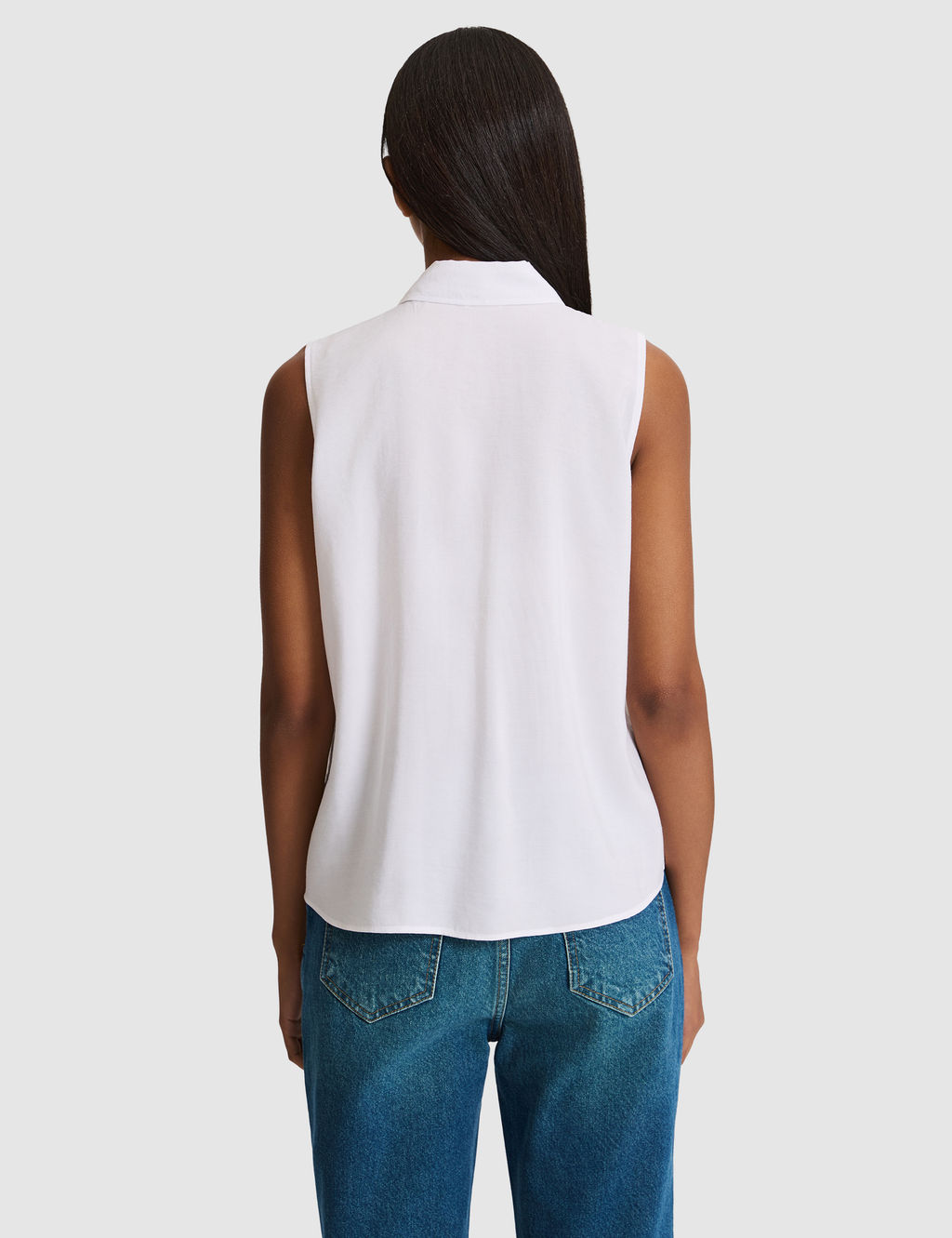 Beyaz Regular Fit K_sa Kollu G_mlek