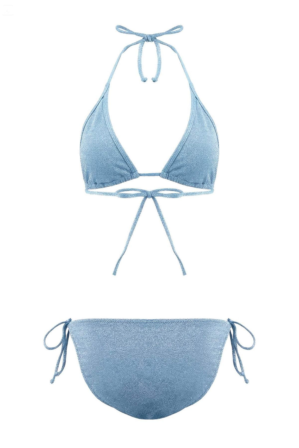 Bordo Simli Ucgen Kapl? Aksesuarl? Normal Bel Regular Bikini Tak?m? TBESS26BT00053 - Trendyolmilla фото 4