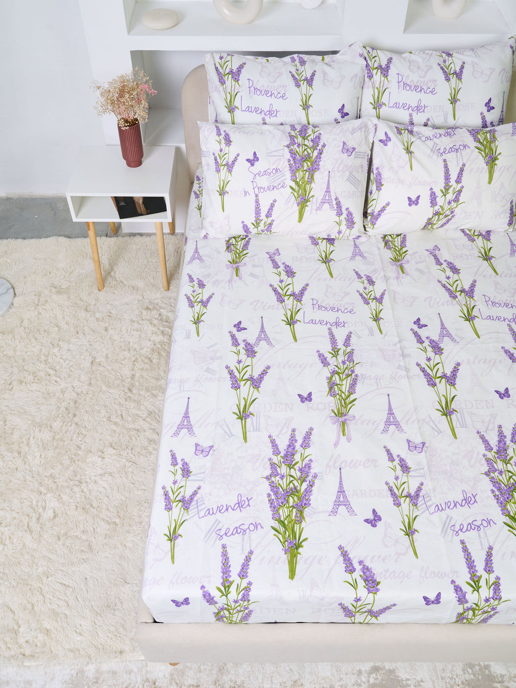 Простыня бязь - Лаванда 150х215