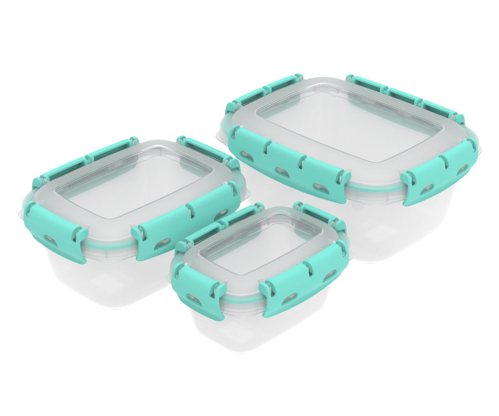 Набор контейнеров д/СВЧ 3шт (0,38 /0,8/1,5 л) герметич., арт. АП 718