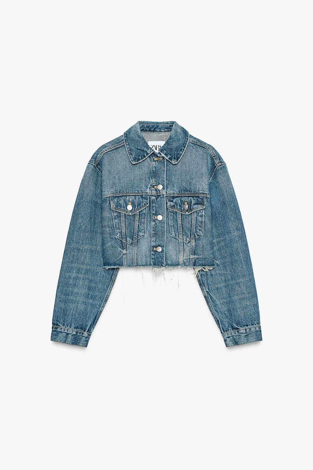CROPPED DENIM JACKET - Zara фото 2