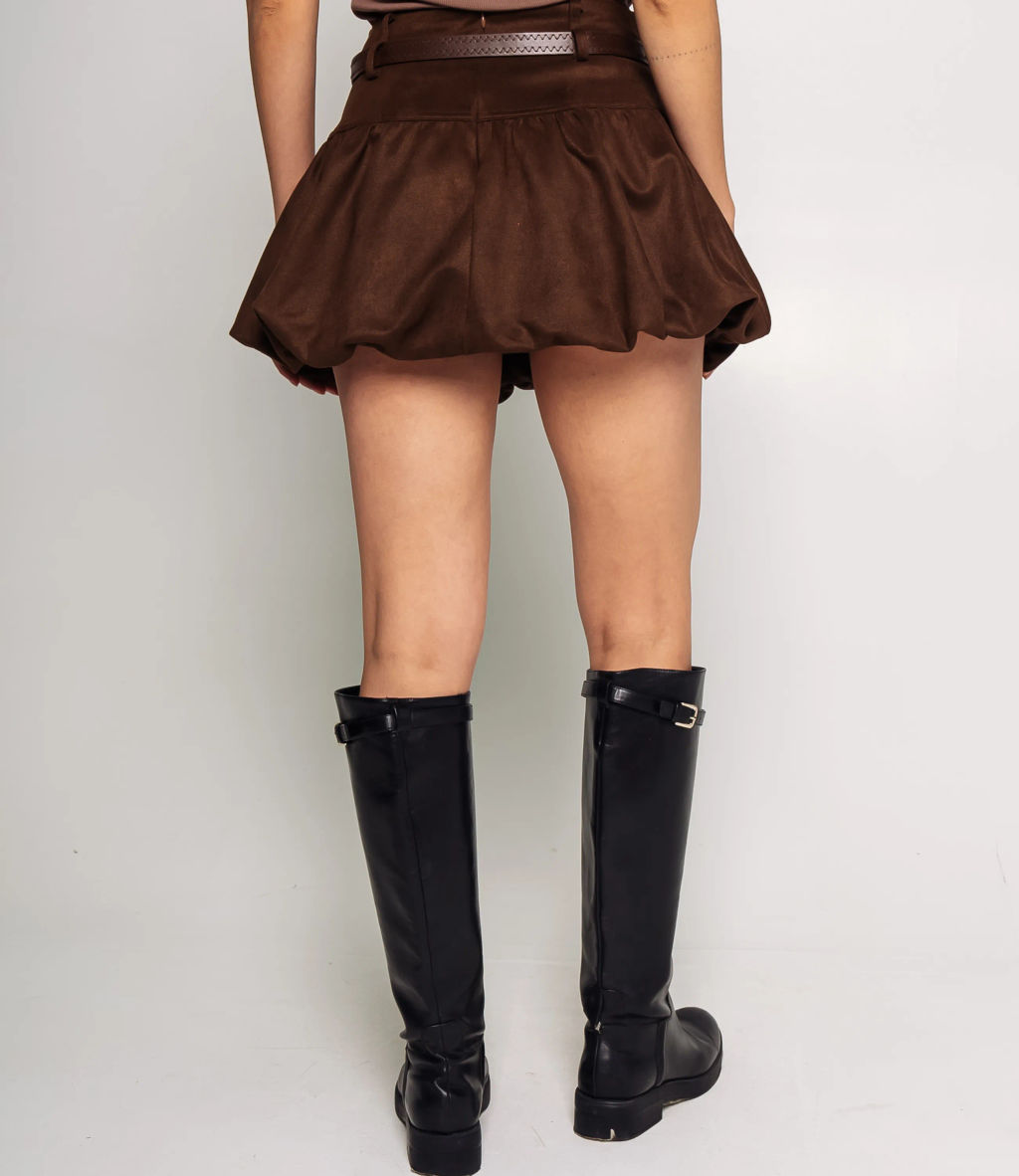 Юбка #КТ2851, шоколадный