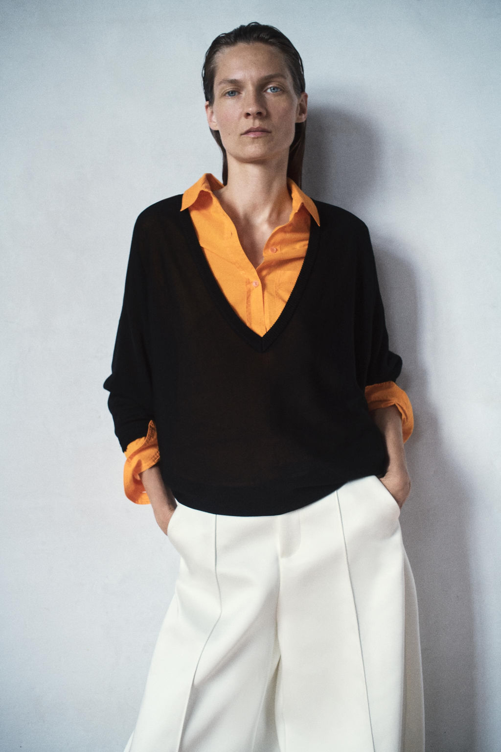 JERSEY PUNTO ESCOTE PICO / Negro - Zara фото 3