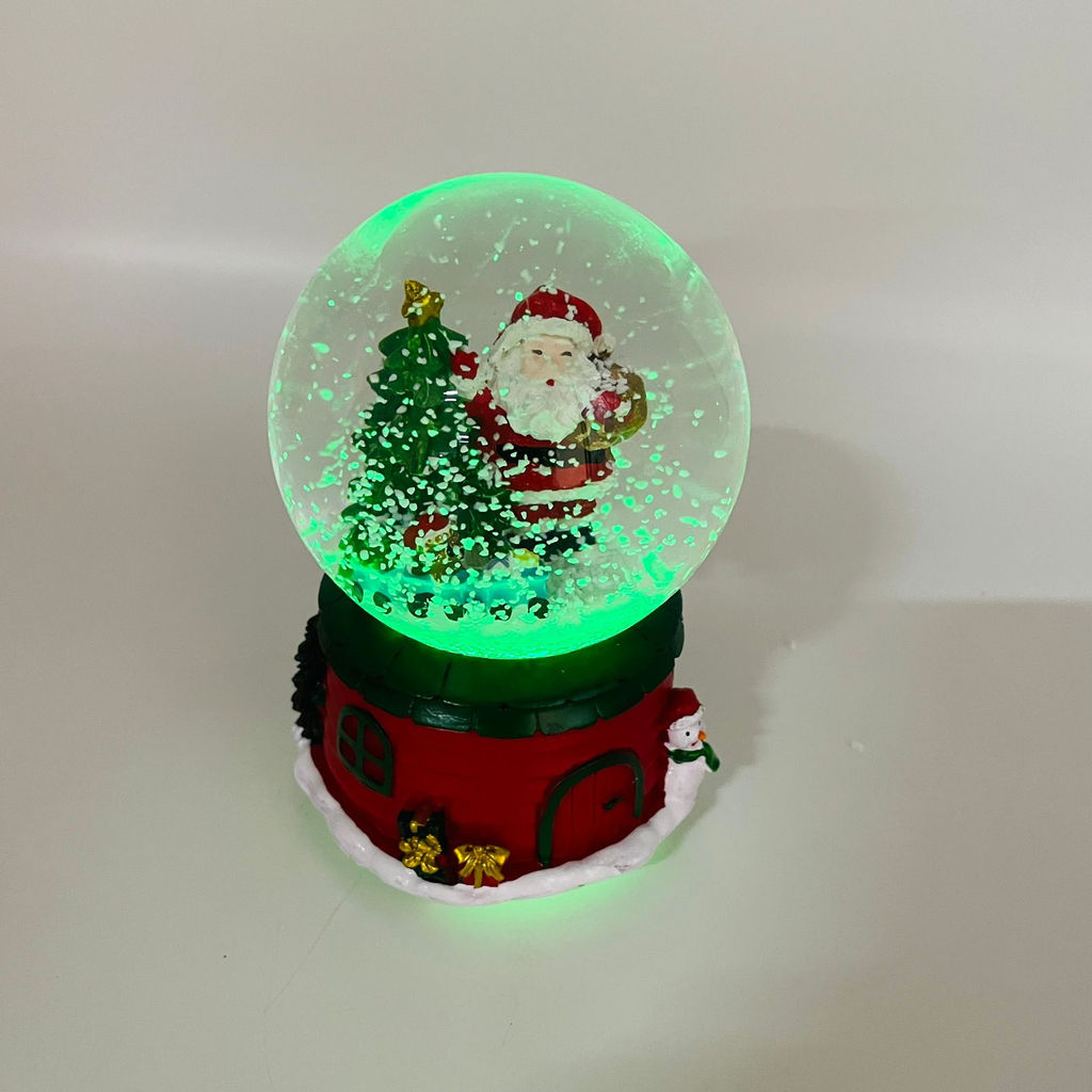 Новогодний декор - Снежный шар 16 см (стекло, свет, музыка) в ассортименте - Ип лебедев о.ю фото 14