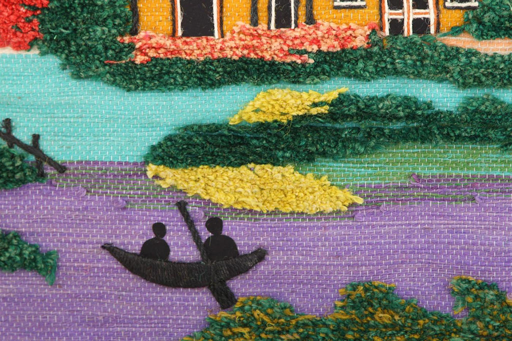 Гобелен (100*80см) состав: джут, хлопок № Гб5006 - Ганг фото 2