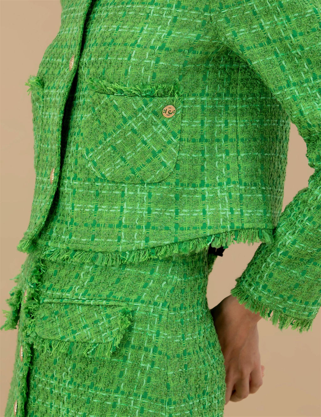 Bisiklet Yaka Crop T_vit Ceket - Pierre cardin фото 7